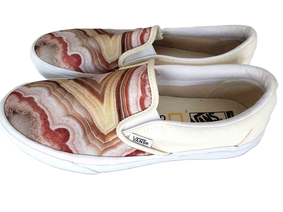 Vans National Geographic Canvas Sneakers Shoes Slip On Men's Size 7.5 M