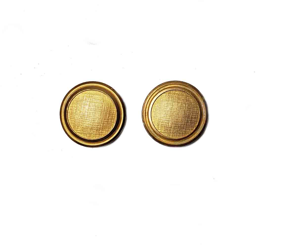 Two Vintage Waterbury Blazer Buttons Gold Brass Men's