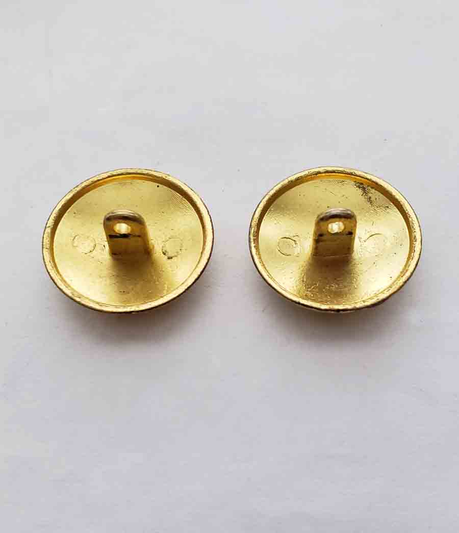 Two Vintage Jos A Bank Dome Blazer Buttons Gold Brass Gray Lion Unicorn Men's ZT4