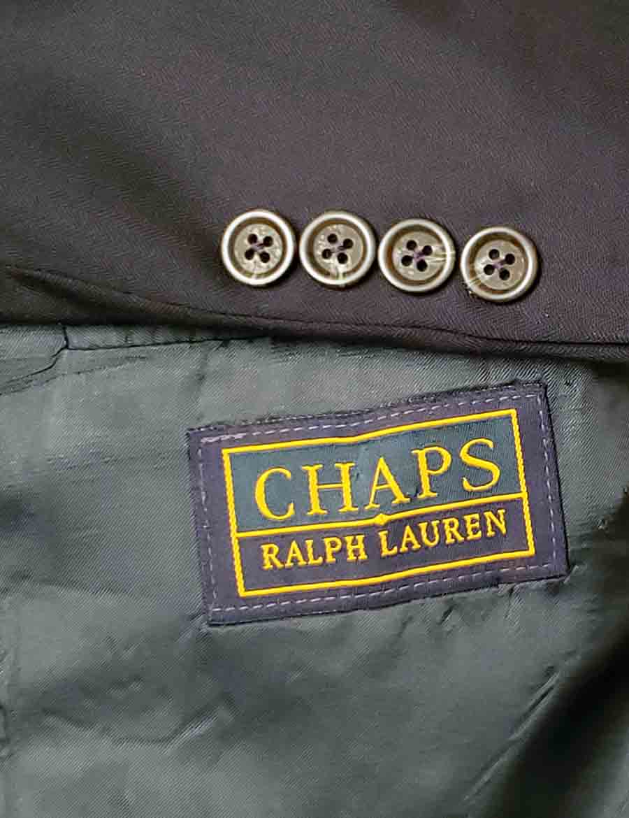 Vintage Chaps Ralph Lauren Horn Suit Buttons Gray T3X Men's