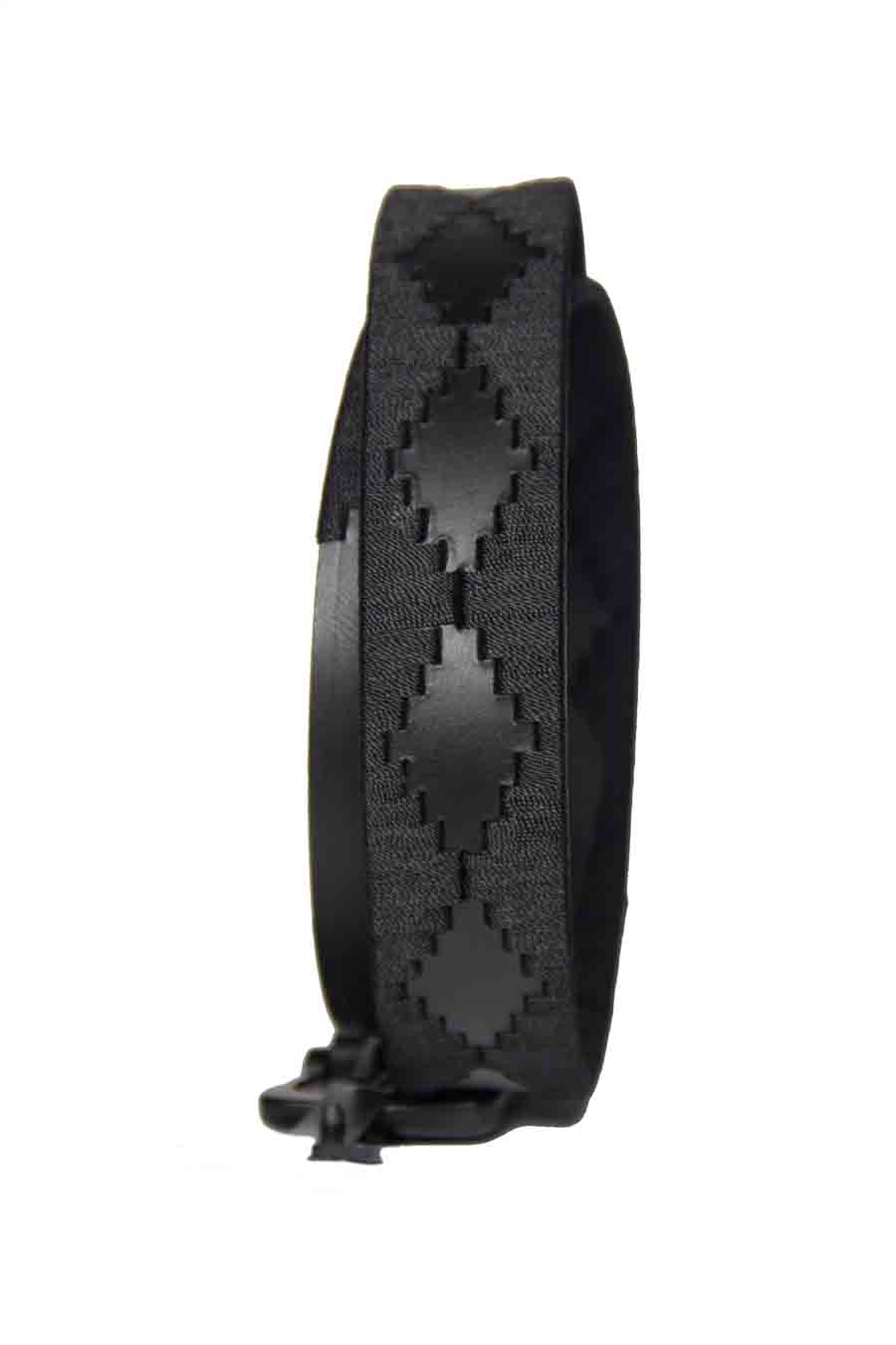 Osprey London Mendoza Belt Black Casual Leather Fabric Men's Size 38