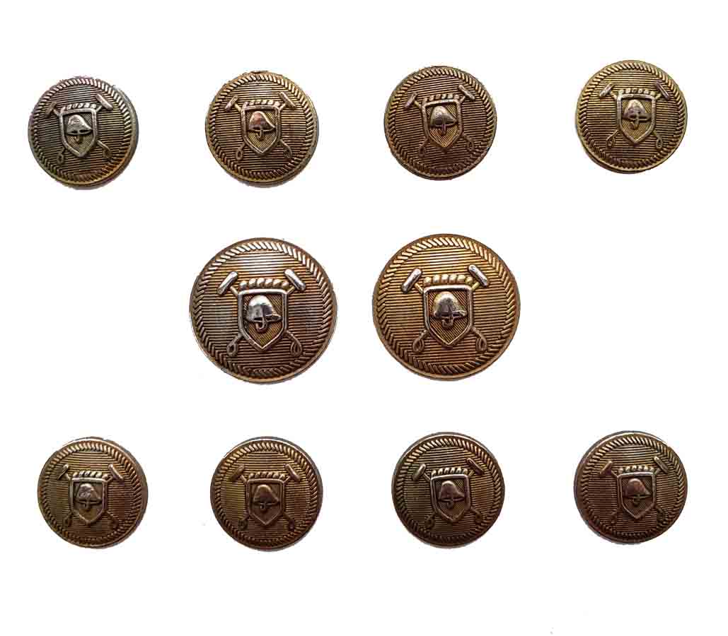 Vintage Polo Ralph Lauren Blazer Buttons Set Antique Aged Patina Gold Silver 5XZ Men's Polo Shield 