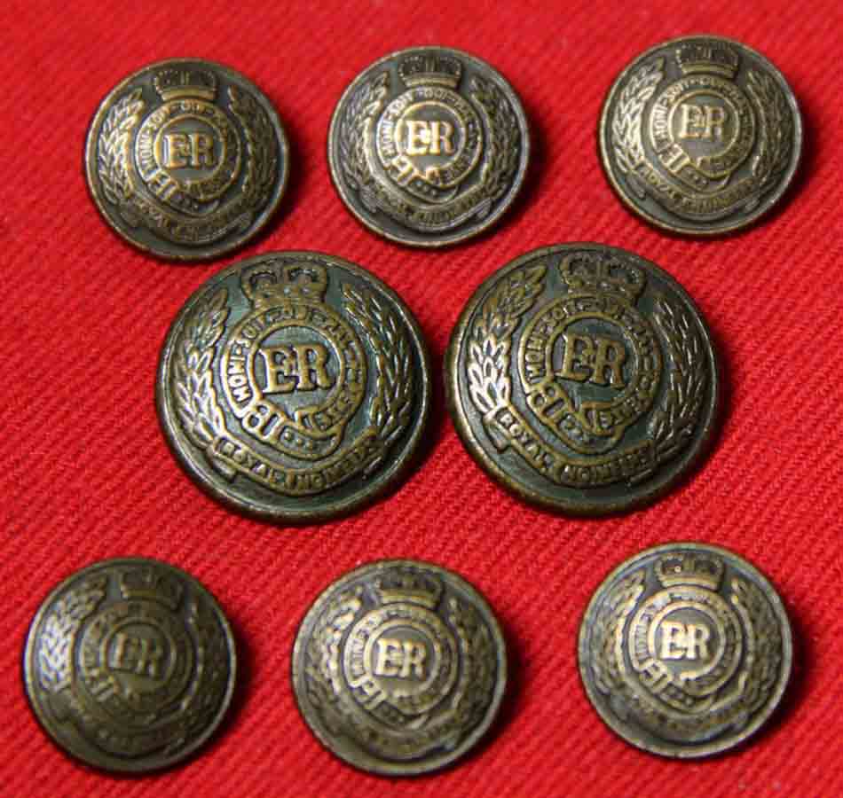 Vintage Jos A Bank Blazer Buttons Set Antique Gold Brown Royal Engineers ER Brass 9Z4 Men's