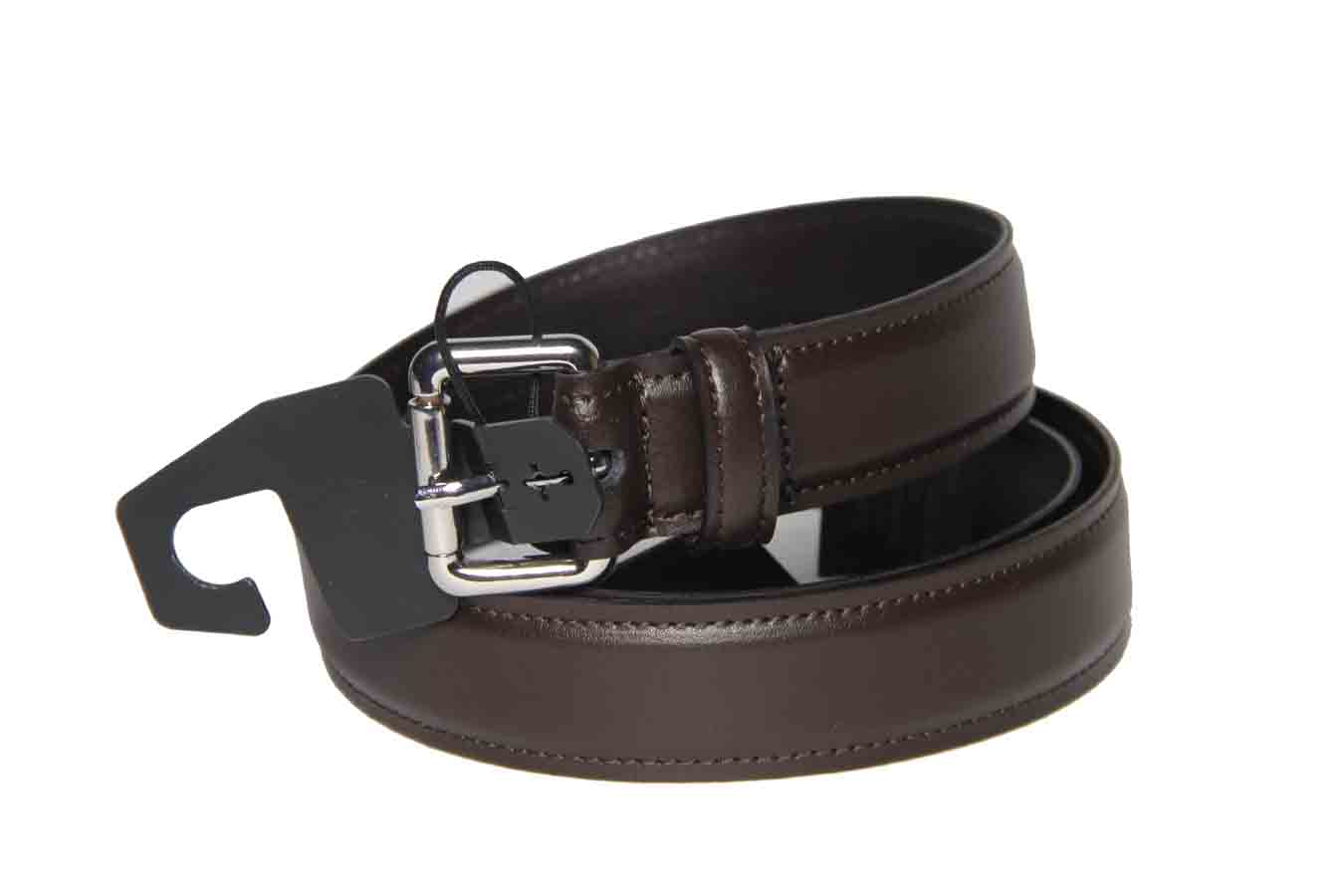Massimo Dutti Leather Dress Belt Brown Men's Size 34 or 85cm