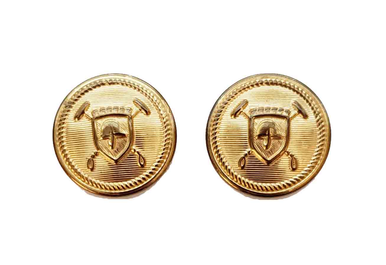 Two Vintage Polo by Ralph Lauren Blazer Buttons Gold Brass Shank 7C9 Men's