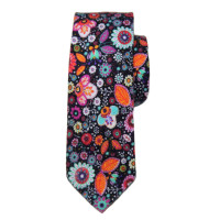 Tresanti Reale Tie Multicolor Floral Cotton Men's