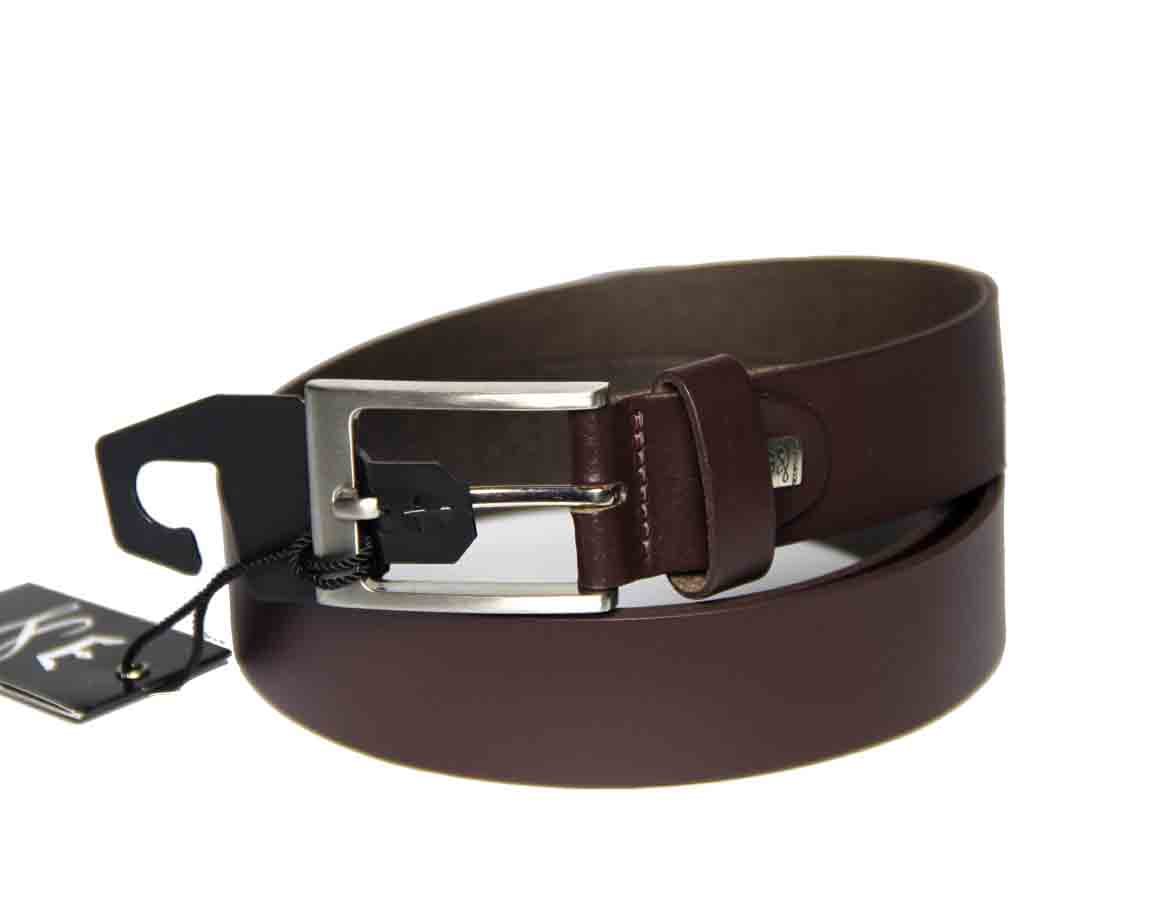 Lindenmann Germany Brown Leather Belt Men's Size 40 or 105cm
