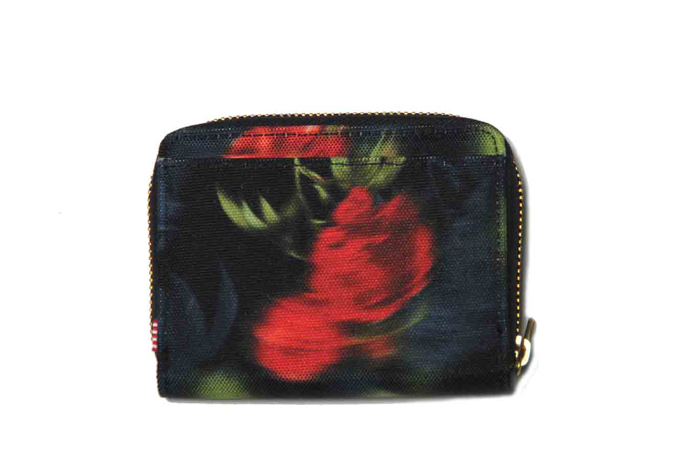 Herschel Tyler Zip Around RFID Wallet Canvas Floral Men's