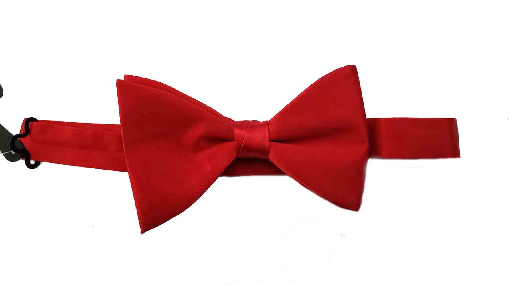 Zara Red Silk Bow Tie Pre-Tied Adjustable Men's