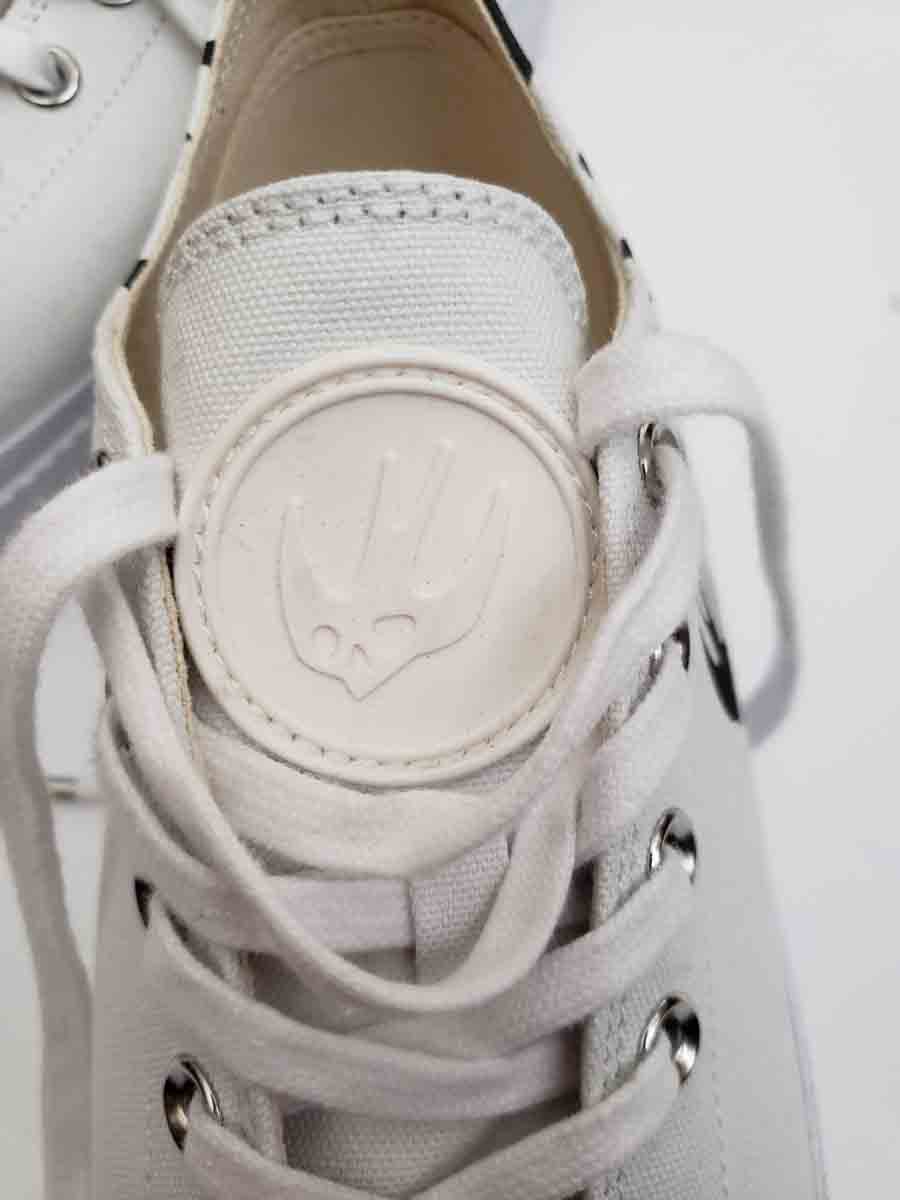 Alexander McQueen Sneakers Black White Swallow Swarm Pattern Men's Size 9M US