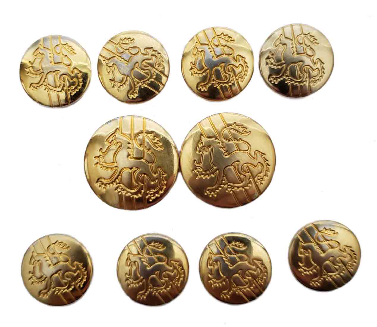 Vintage Austin Reed Blazer Buttons Set Gold Metal Celtic Lion Men's