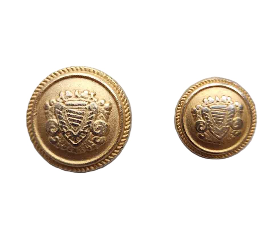 Spare Jos. A. Bank Gold Brass Replacement Blazer Buttons Shield Pattern J4B Men's