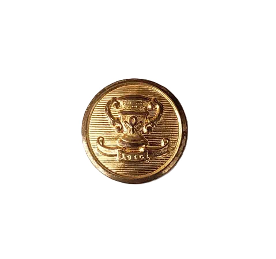 Palm Beach by Waterbury Blazer SLEEVE Button Gold Brass Trophy Pattern Spare Replacement 5/8" Y9X Men's