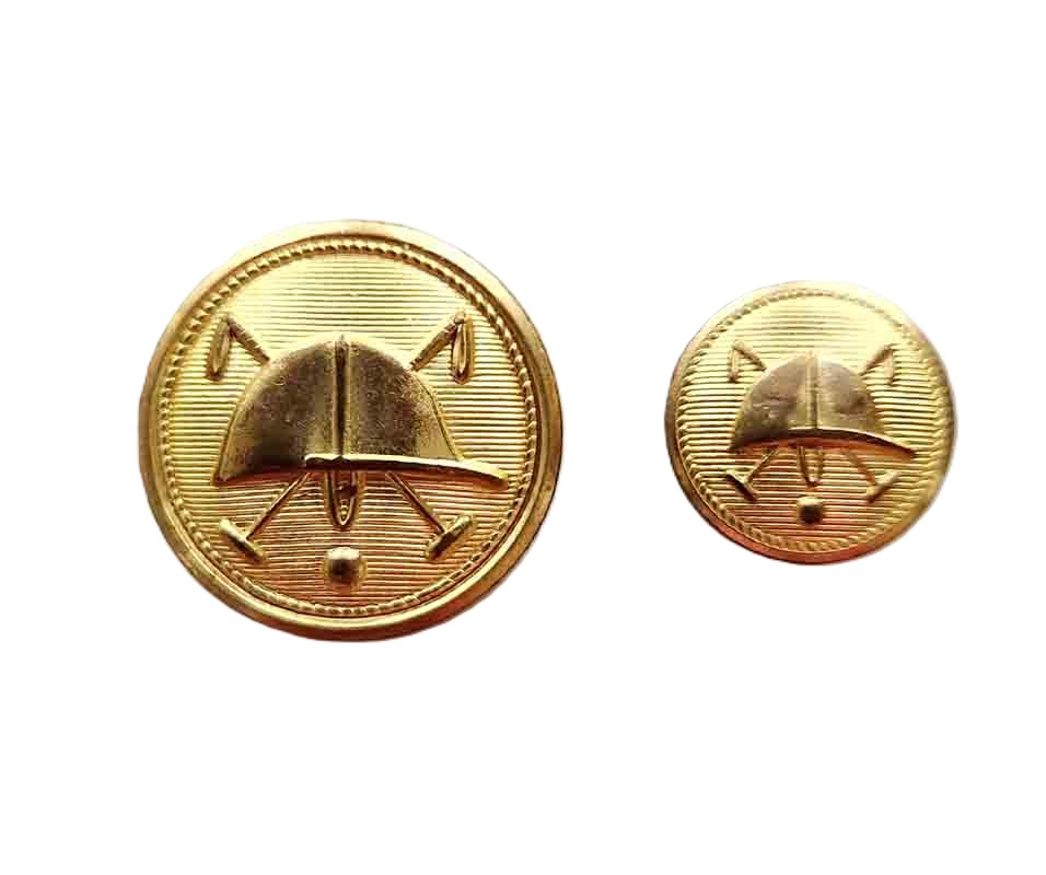 Vintage Polo Ralph Lauren by Waterbury Gold Brass Blazer Buttons Spare Replacement Polo Helmet Mallets E7R Men's