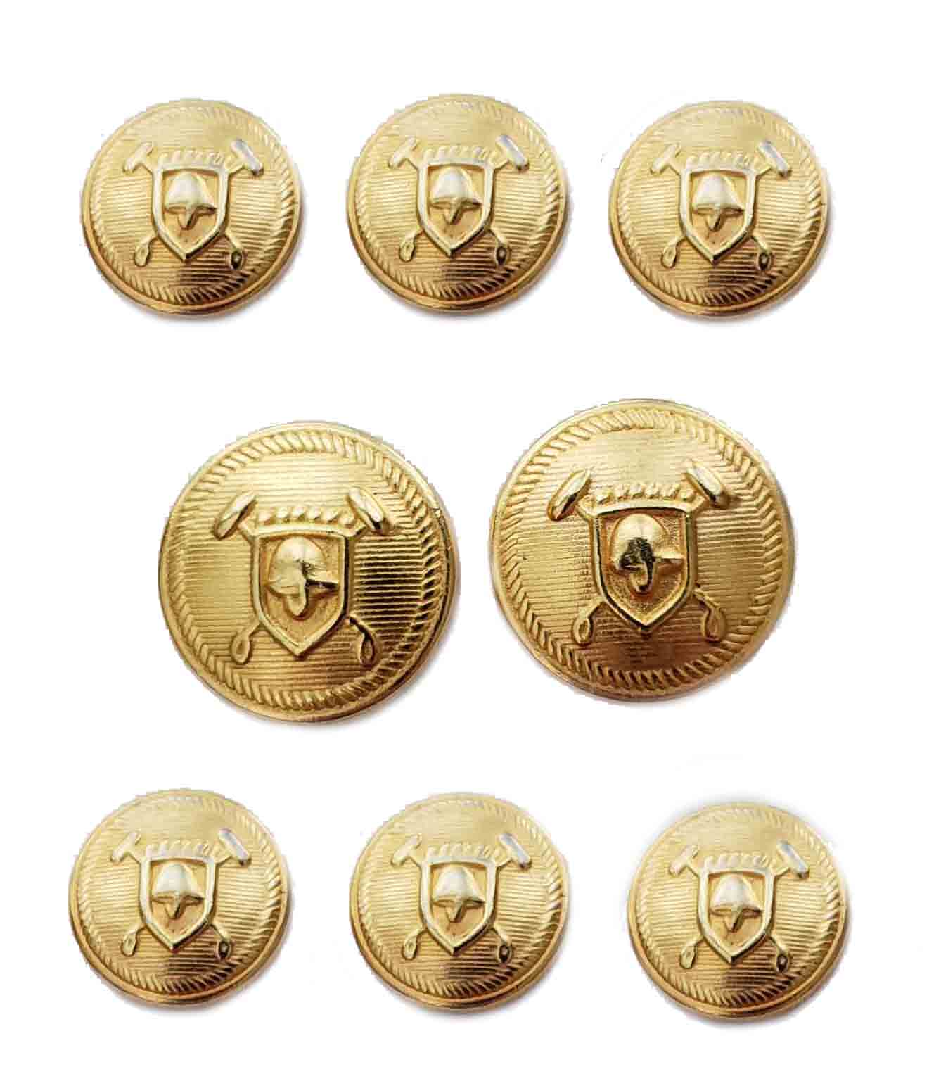 Vintage Polo by Ralph Lauren Blazer Buttons Set Gold Brass Men's