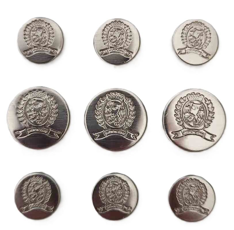 Tommy Hilfiger silver logo pattern blazer or sport coat buttons