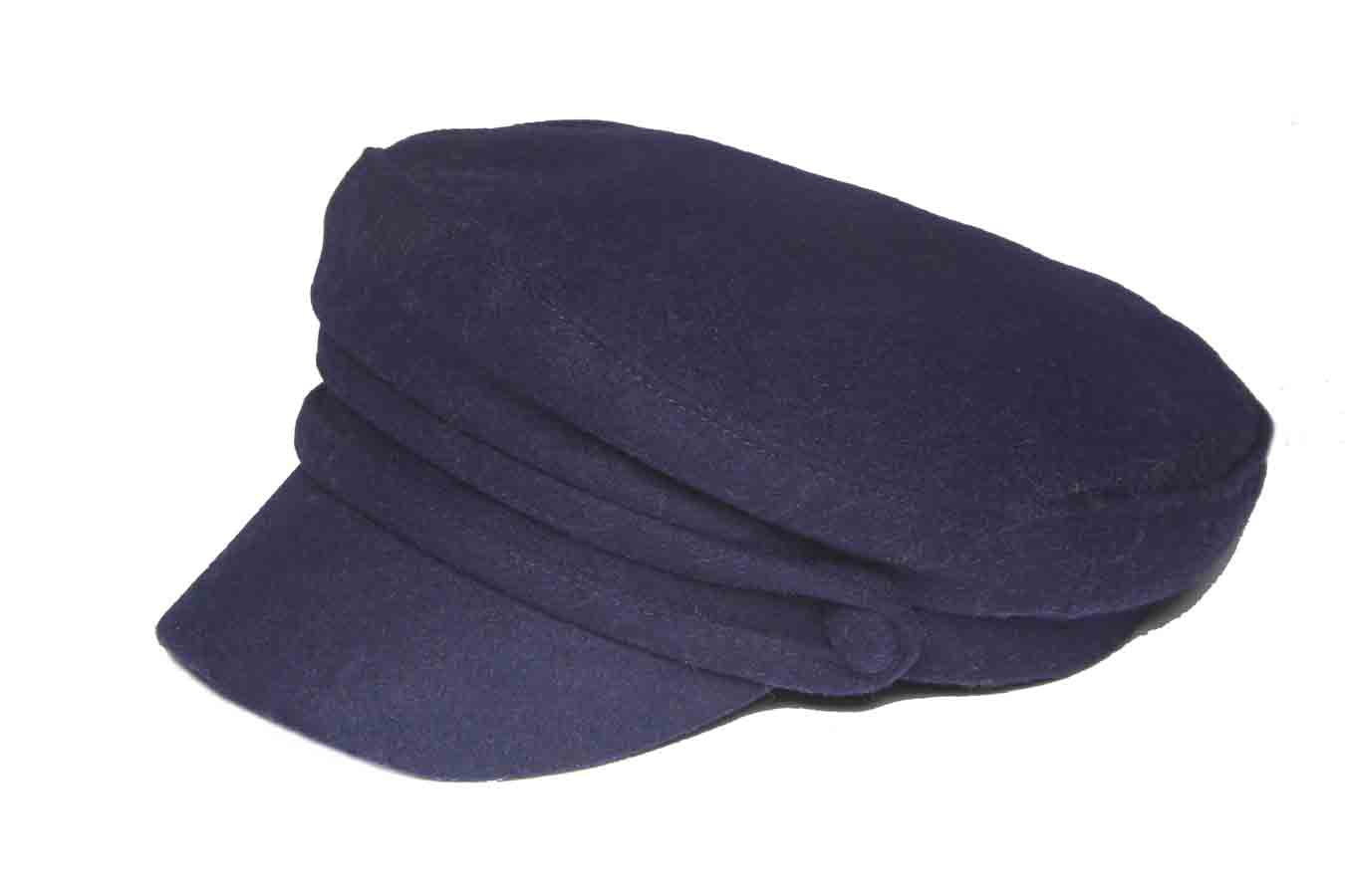 Zara Green Fisherman's Hat Cap Navy Blue Wool Blend Men's Size Small